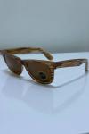 Rayban Wayfarer Ahşap Desenli Eğimli İthal Unisex Gözlük G4378-VLL