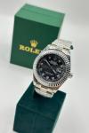 Rolex DateJust Taşlı Gümüş Erkek Kol Saat S813-VLL