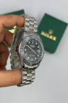 Rolex DateJust Taşlı Gümüş Erkek Kol Saat S813-VLL