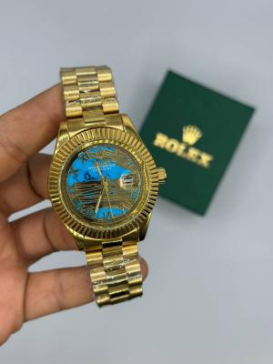 Rolex Datejust Gold Mavi Kadran Erkek Kol Saat S914