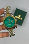 Rolex Datejust Gold Gümüş Yeşil Kadran Erkek Kol Saat S916