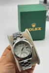 Rolex Gümüş Beyaz Kadran Kadın Saat | S722-VLL