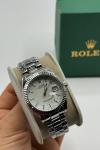 Rolex Gümüş Beyaz Kadran Kadın Saat | S722-VLL