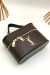 Saint Laurent Gaby Vanity Acı Kahve Kapitone Deri Kadın El ve Omuz Çantası VLT-459