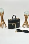 Saint Laurent Gaby Vanity Siyah Kapitone Deri Kadın El ve Omuz Çantası VLT-462