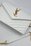 Saint Laurent Beyaz Zarf Çanta VLT-475