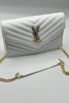 Saint Laurent Beyaz Zarf Çanta VLT-475
