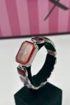 Swarovski Gümüş-Kırmızı Kadın Kol Saati S793