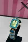 Swarovski Turkuaz-Gold  Kadın Kol Saati S800
