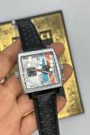 TAG Heuer Monaco Gümüş- Deri Kordon Erkek Kol Saat S791-VLL