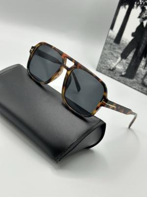Tom Ford Leopar Çerçeve Siyah Cam Unisex Güneş Gözlüğü G1980-VLL