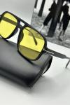 Tom Ford Siyah Çerçeve Sarı Cam Unisex Güneş Gözlüğü | G1979-VLL