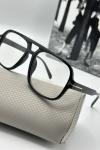 Tom Ford Siyah Çerçeve Şeffaf Cam Unisex Güneş Gözlüğü | G1984-VLL