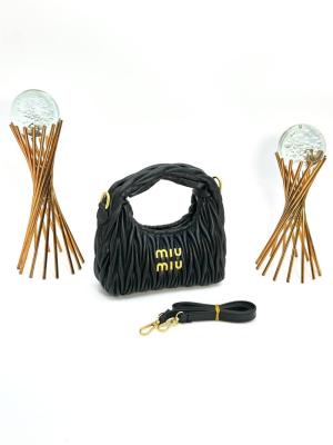 Miu Miu WANDER MINI SIZE BLACK KADIN ÇANTA Bordo