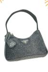 PRADA WİTH CRYSTALS MİNİ BAG GOLD Gold
