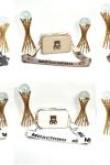 MOSCHINO SNAPSHOT WITH NEW BAG BEJ Bej