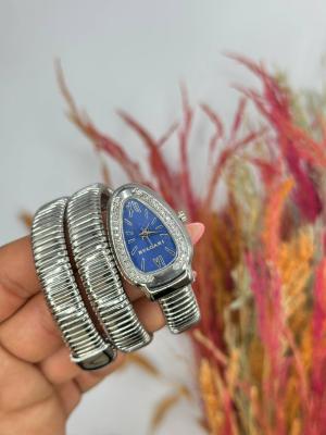 Bvlgari gümüş Mavi Kadran Yılan Saat  S608 Diğer