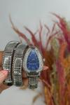Bvlgari gümüş Mavi Kadran Yılan Saat  S608 Diğer