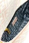 Fendi Baguette Handbag Siyah Süet Kadın Çanta  VLT308 Siyah
