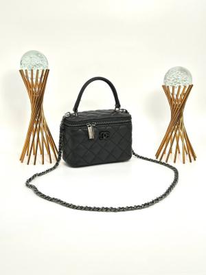 Chanel Vanity Case With Miror Siyah Kadın Çanta VLT318 Siyah