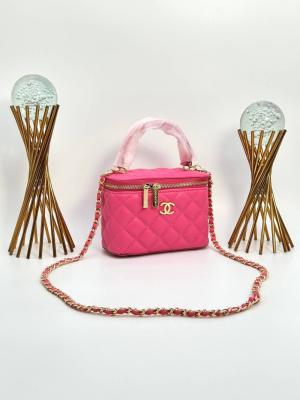 Chanel Vanity Case With Miror Fuşya Kadın Çanta VLT328 Fuşya