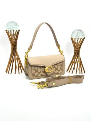 Coach Pillow Tabby Mini Size Bej Desenli Kadın Çanta VLT364 Bej