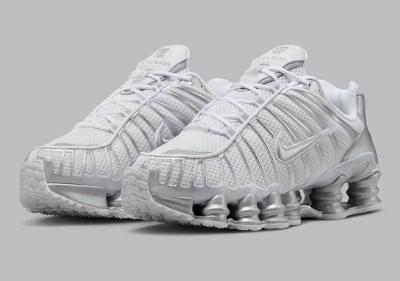 Nike Shox TL Chrome Unisex Spor Ayakkabı A55 Beyaz