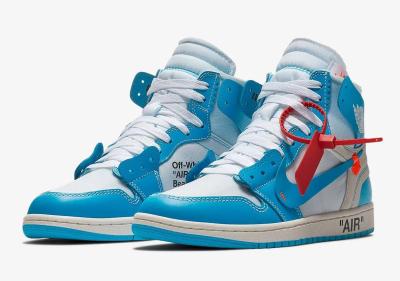 Nike OFF WHITE x Air Jordan 1 UNC   A102 Diğer