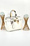 HERMES BİRKİN HANDBAG SMALL SIZE BEYAZ KADIN ÇANTA VLT385 Beyaz