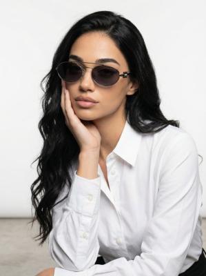 Miu Miu Gümüş İthal Kadın Gözlük G3804-VLL Siyah