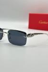 Cartier Gümüş İthal Unisex Gözlük G3805-VLL Siyah