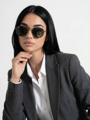 Rayban Hexagonal  İthal Kadın Güneş Gözlük G3823-VLL Siyah