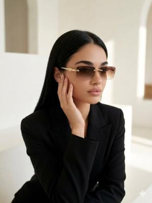 Cartier Kahverengi İthal Kadın Gözlük G3988-ILY Kahverengi