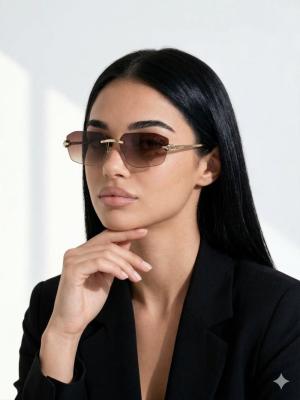 Cartier Kahverengi İthal Kadın Gözlük G4014-ILY Kahverengi