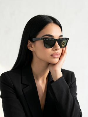 Rayban Wayfarer 2140 Eğik Unisex Yeşil Gözlük G4073-VLL Yeşil