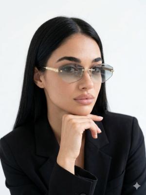 Cartier Açık Mavi İthal Kadın Gözlük G4125-ILY Gök Mavi