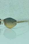 Cartier Renkli Cam  İthal Unisex Gözlük G4126-ILY Diğer