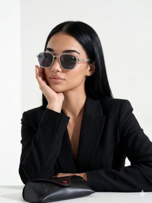 Rayban Ferrari Şeffaf İthal Unisex Gözlük G4164-VLL Gri