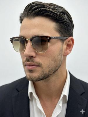 Rayban Clubmaster Kahverengi İthal Unisex Gözlük G4231-VLL Kahverengi