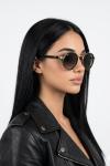 Rayban Ferrari Gold -Kırmızı Saplı İthal Unisex Gözlük G4254-VLL Siyah