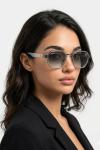 Rayban Ferrari Şeffaf Mavi Cam İthal Unisex Gözlük G4255-VLL Gri