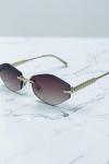 Cartier Kahverengi İthal Unisex Gözlük G4280-VLL Kahverengi