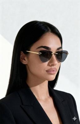 Cartier Siyah İthal Gold Kadın Gözlük G4289-VLL Siyah