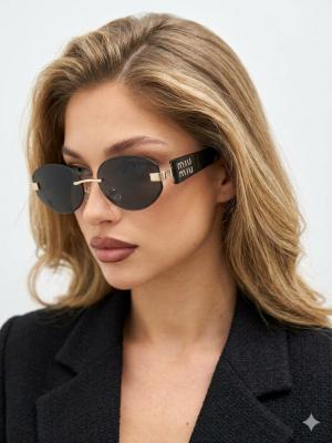 Miu Miu İthal Siyah -Gold Kadın Gözlük G4290-EMN Siyah