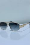Celine Gold Metal Çerçeve Füme Cam Unisex Güneş Gözlüğü G4296-VLL Füme