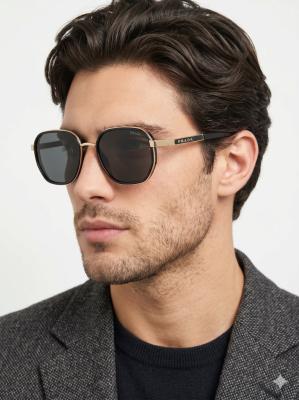 Prada Nova Gold Çerçeve İthal Unisex Gözlük G4308-VLL Siyah