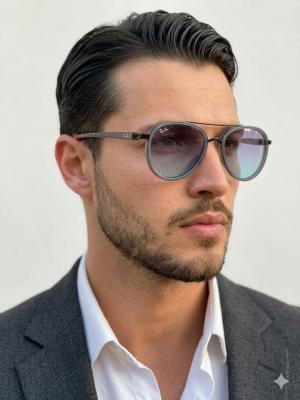 Rayban Damla Model Füme Renkli Cam İthal Erkek Gözlük G4330-VLL Füme