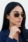 Cartier Kahverengi Cam Gold Çerçeve İthal Unisex Gözlük G4345-VLL Kahverengi