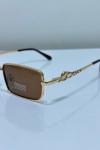 Cartier Kahverengi Cam Gold Çerçeve İthal Unisex Gözlük G4345-VLL Kahverengi