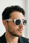 Rayban Ferrari Yuvarlak Beyaz Gri Saplı İthal Unisex Gözlük G4362-VLL Beyaz
